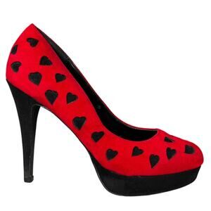 Irregular Choice Disney Alice In Wonderland Queen Of Hearts Heels Size US 9